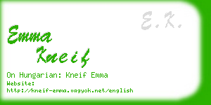 emma kneif business card